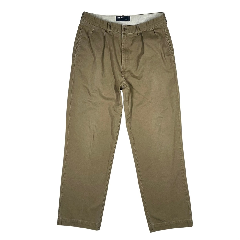 Polo Ralph Lauren Andrew Pant Mens 34x30 (Fits 32x29) Pleated Vintage 90s *Flaws